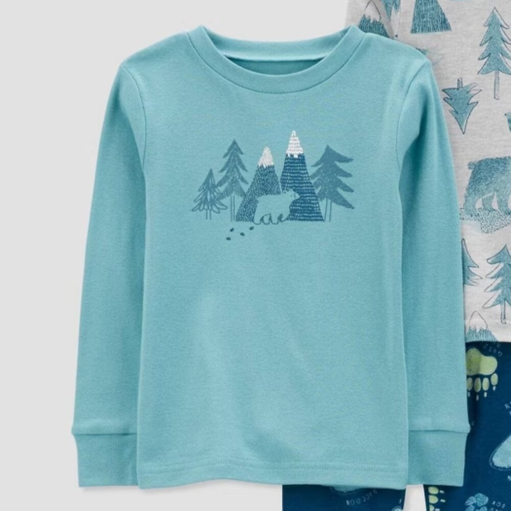 NEW Carter's Just One You®️Toddler Boy's 2pc Animal Track Pajama Set 5T
